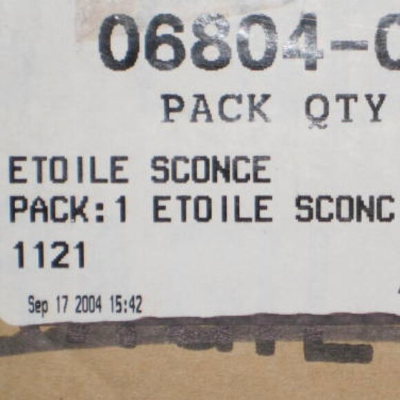 NWT Vintage Restoration Hardware Sconce & Shade Wall Light Marble Etoile Bronze - Picture 9 of 13